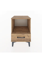 Hyperion Komodin Tek Raflı Tek Çekmeceli 44x44x64 Çam-Çam