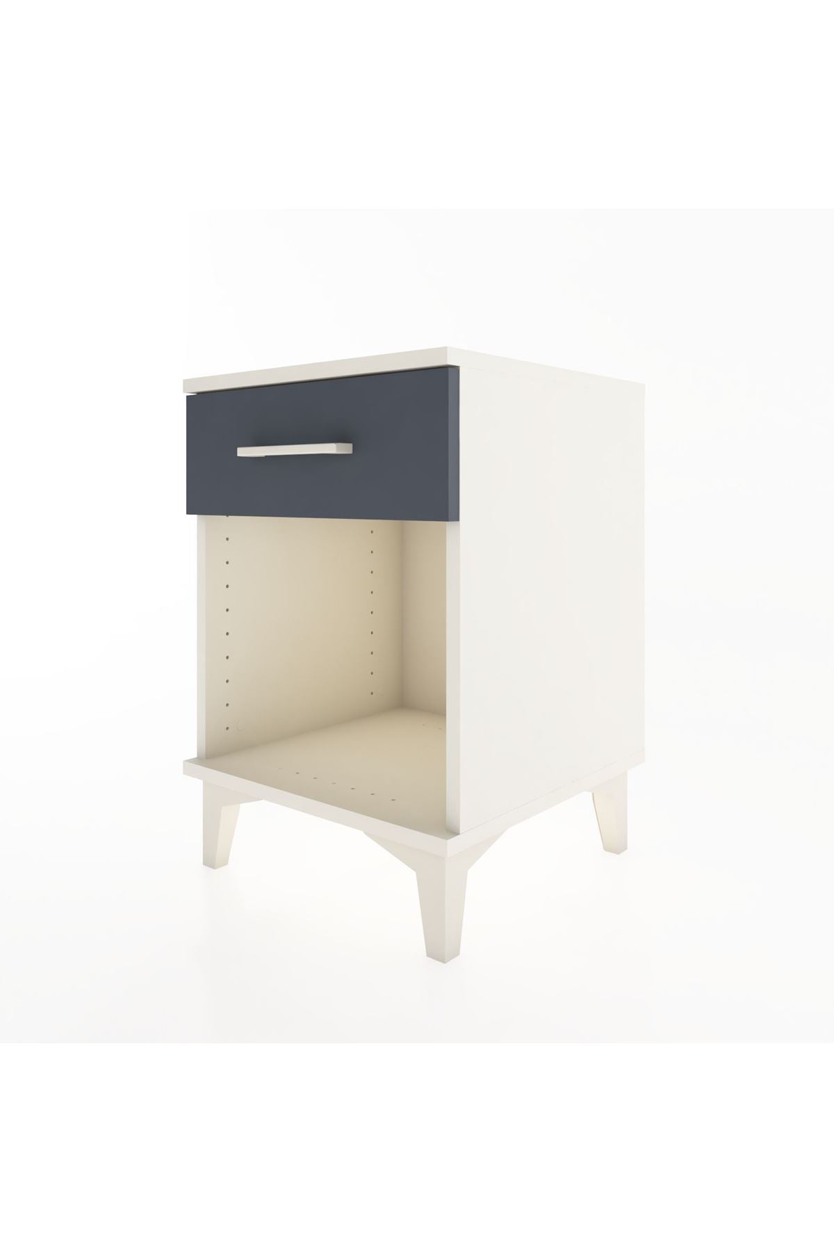 Hyperion Komodin Tek Çekmeceli 44x44x64 Aytaşı-Antrasit