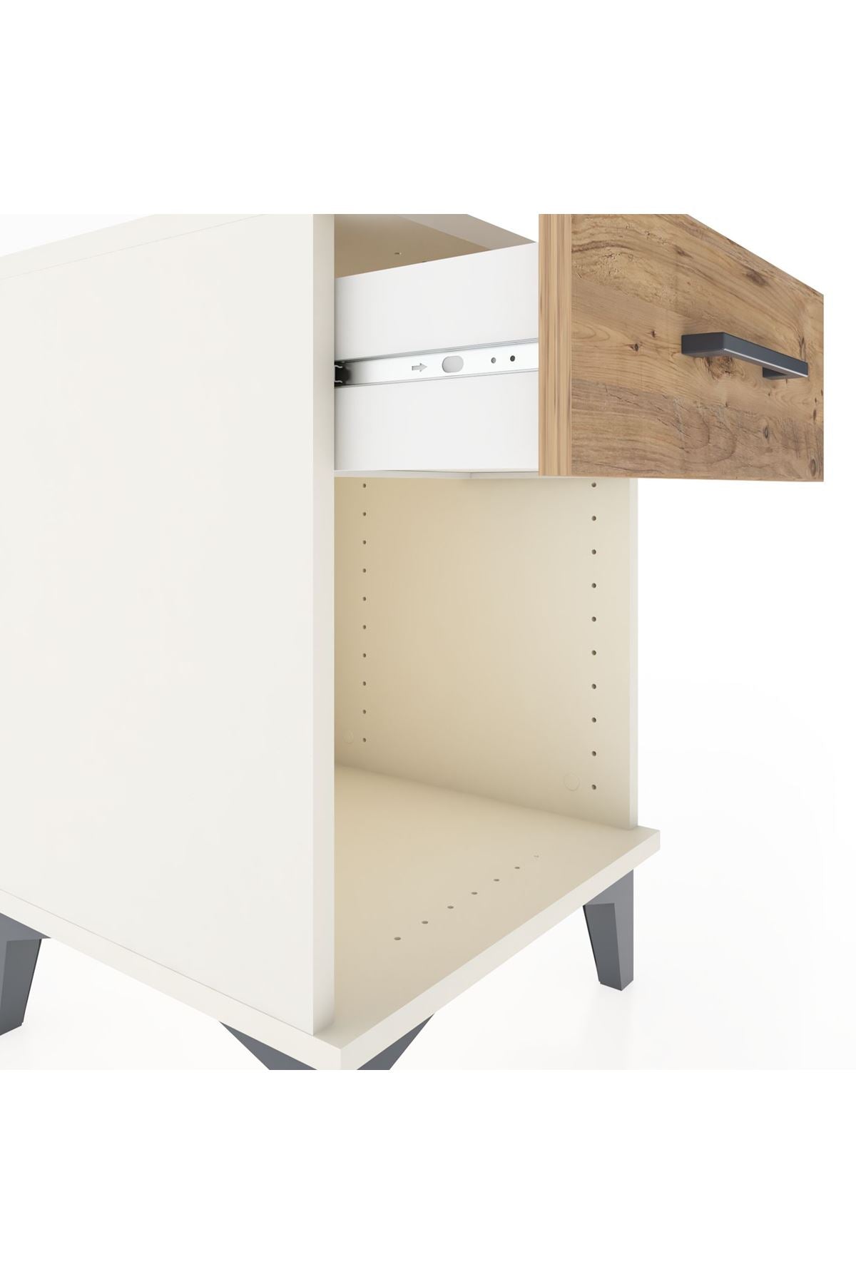 Hyperion Komodin Tek Çekmeceli 44x44x64 Aytaşı-Çam