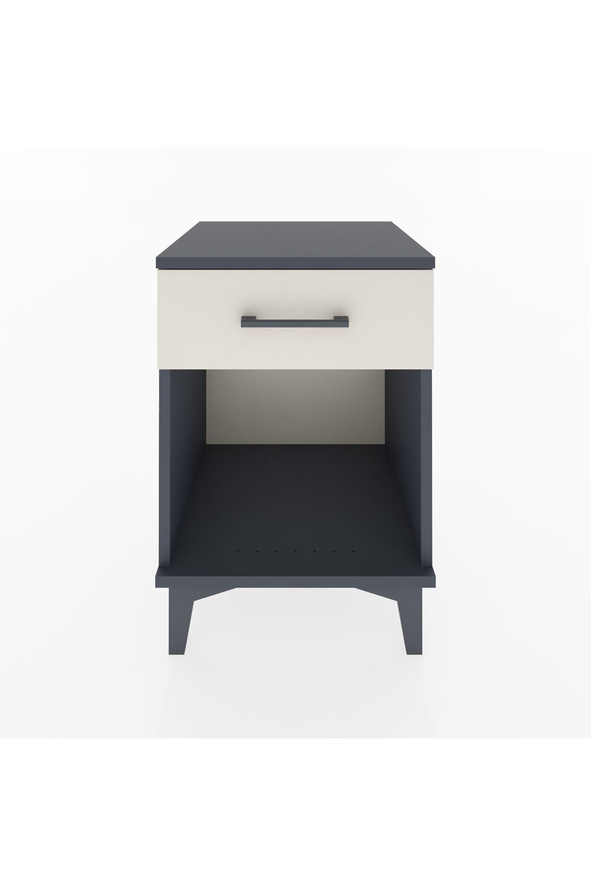 Hyperion Komodin Tek Çekmeceli 44x44x64 Antrasit-Aytaşı
