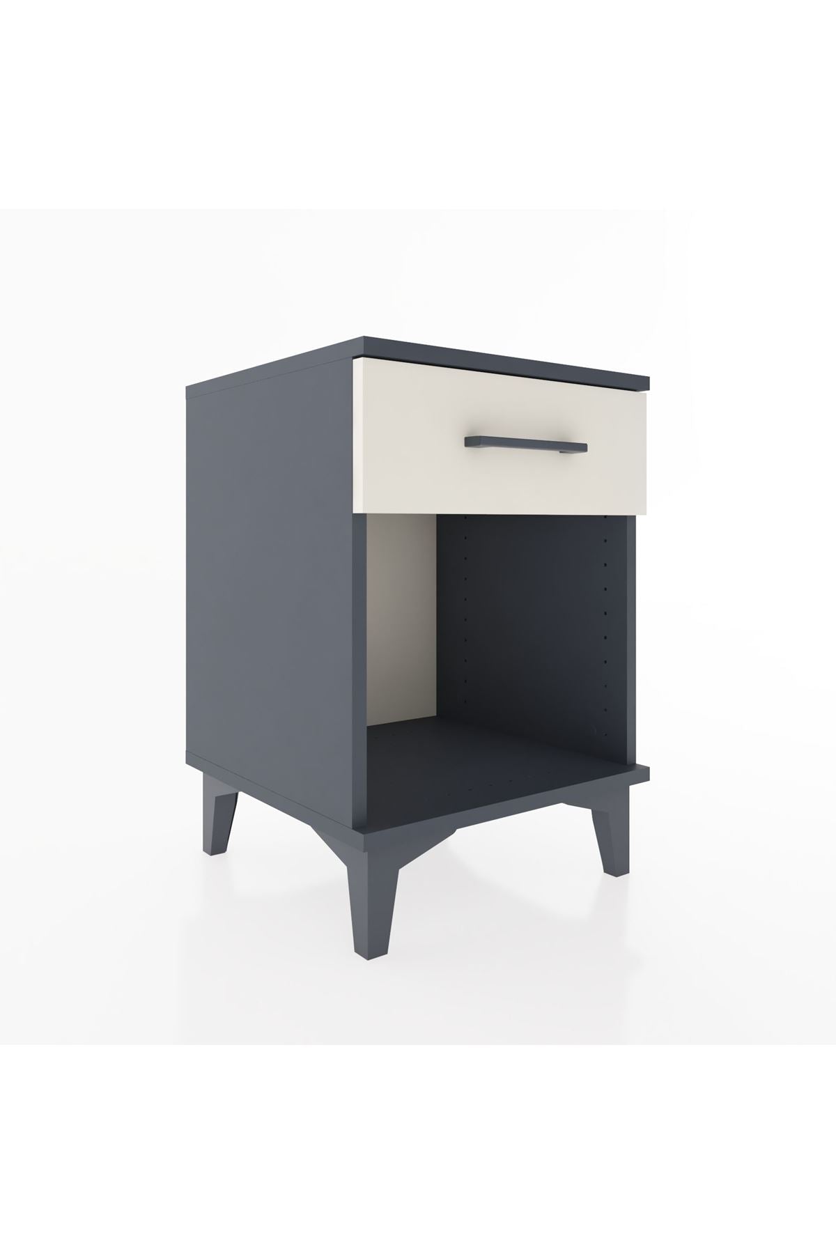 Hyperion Komodin Tek Çekmeceli 44x44x64 Antrasit-Aytaşı