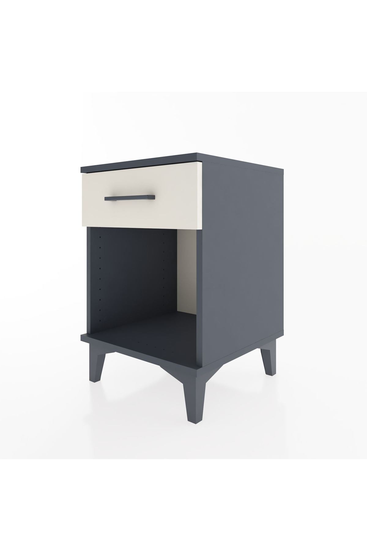 Hyperion Komodin Tek Çekmeceli 44x44x64 Antrasit-Aytaşı