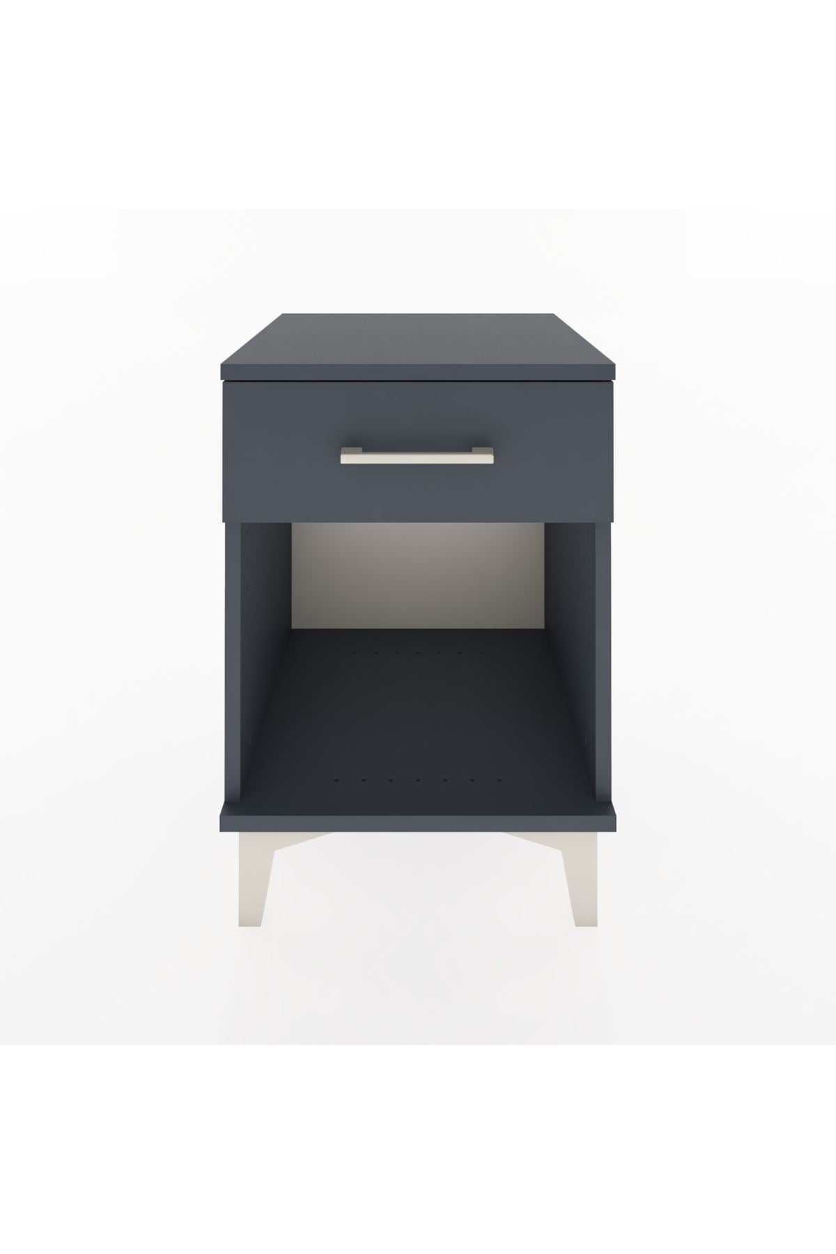 Hyperion Komodin Tek Çekmeceli 44x44x64 Antrasit-Antrasit