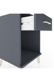 Hyperion Komodin Tek Çekmeceli 44x44x64 Antrasit-Antrasit