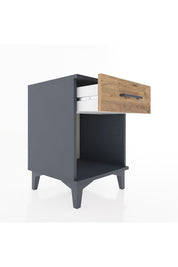 Hyperion Komodin Tek Çekmeceli 44x44x64 Antrasit-Çam