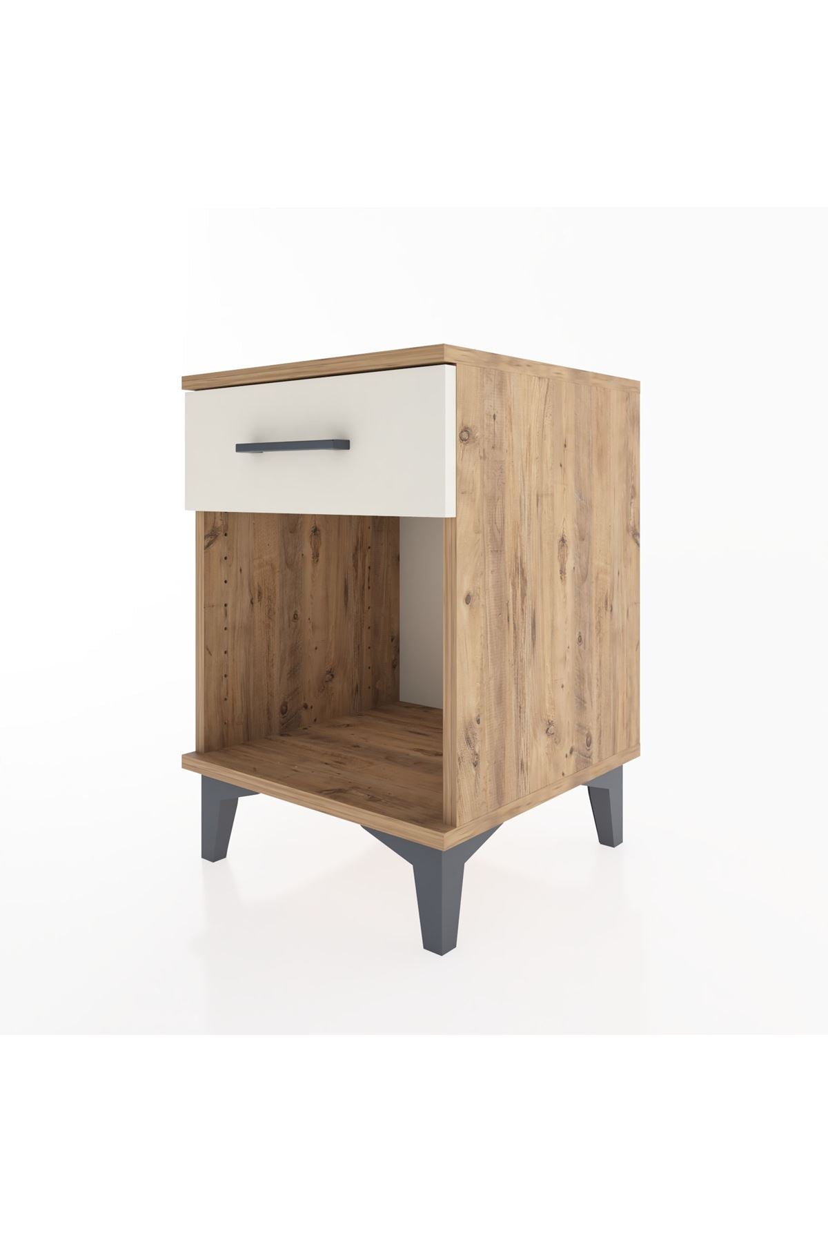Hyperion Komodin Tek Çekmeceli 44x44x64 Çam-Aytaşı
