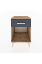 Hyperion Komodin Tek Çekmeceli 44x44x64 Çam-Antrasit