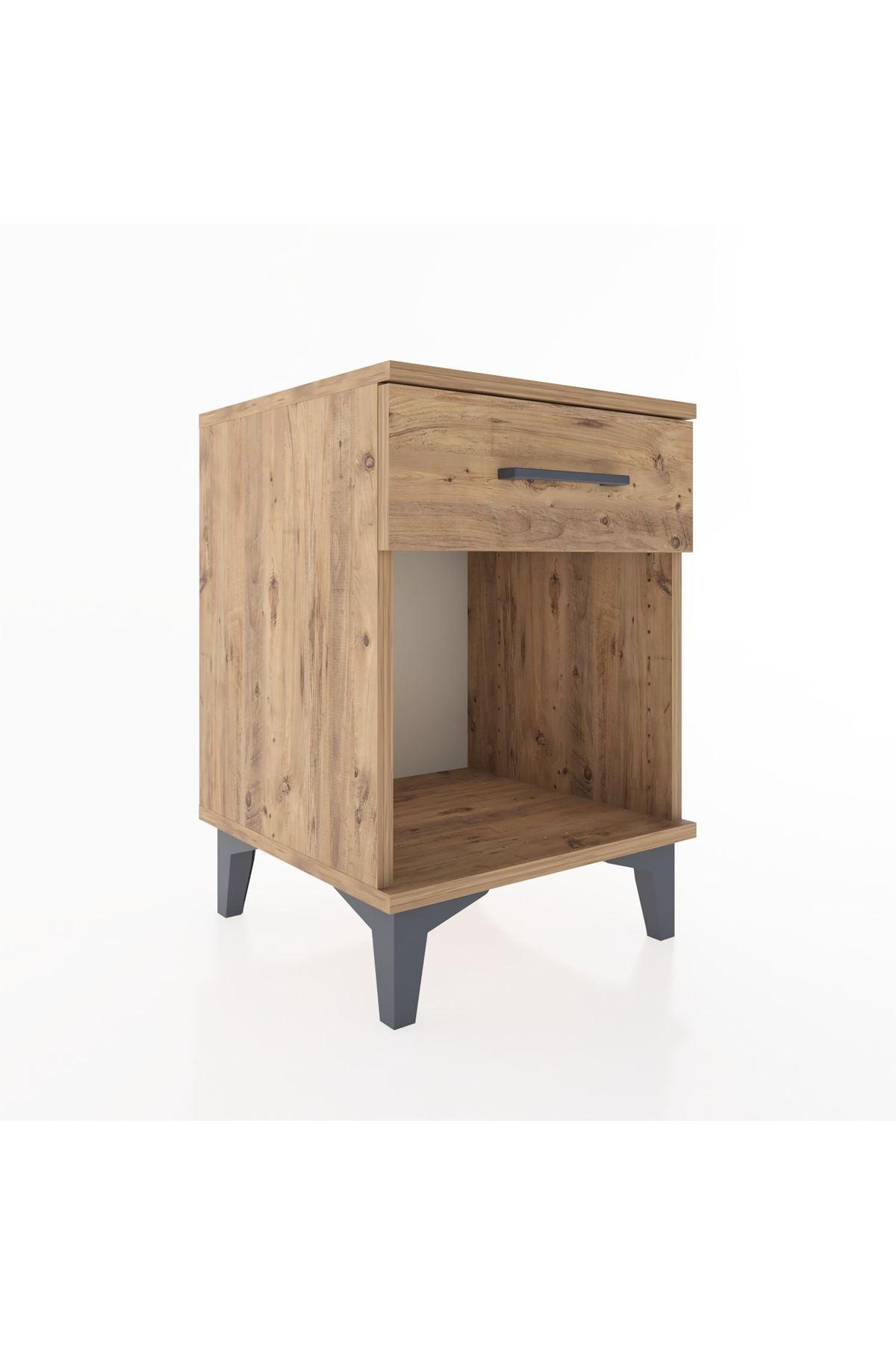 Hyperion Komodin Tek Çekmeceli 44x44x64 Çam-Çam