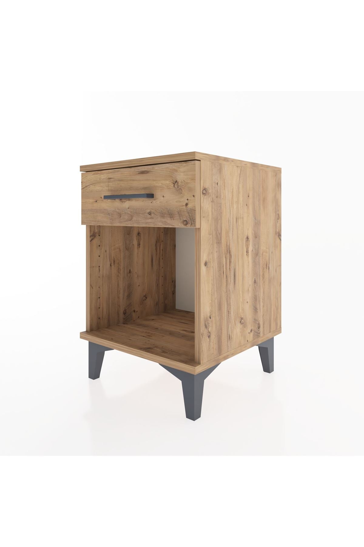 Hyperion Komodin Tek Çekmeceli 44x44x64 Çam-Çam