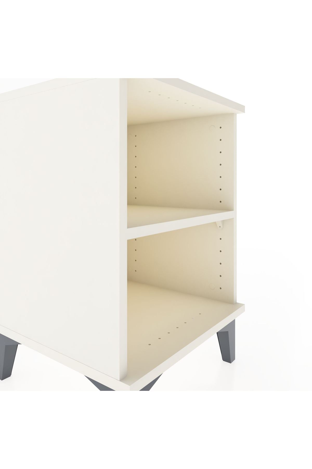 Hyperion Komodin Tek Raflı 44x44x64 Aytaşı-Aytaşı