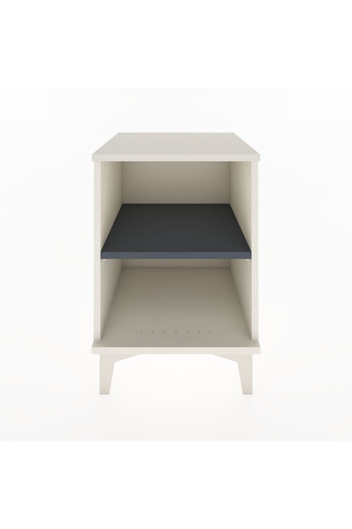 Hyperion Komodin Tek Raflı 44x44x64 Aytaşı-Antrasit