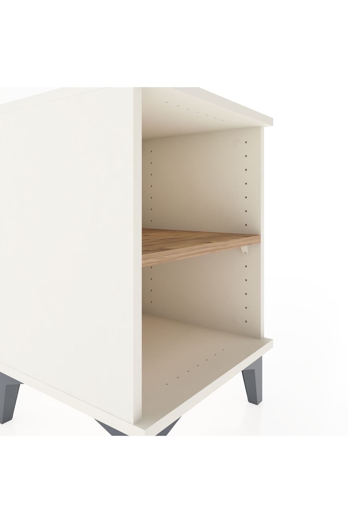 Hyperion Komodin Tek Raflı 44x44x64 Aytaşı-Çam