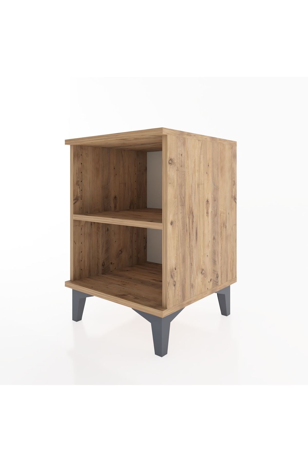 Hyperion Komodin Tek Raflı 44x44x64 Çam-Çam