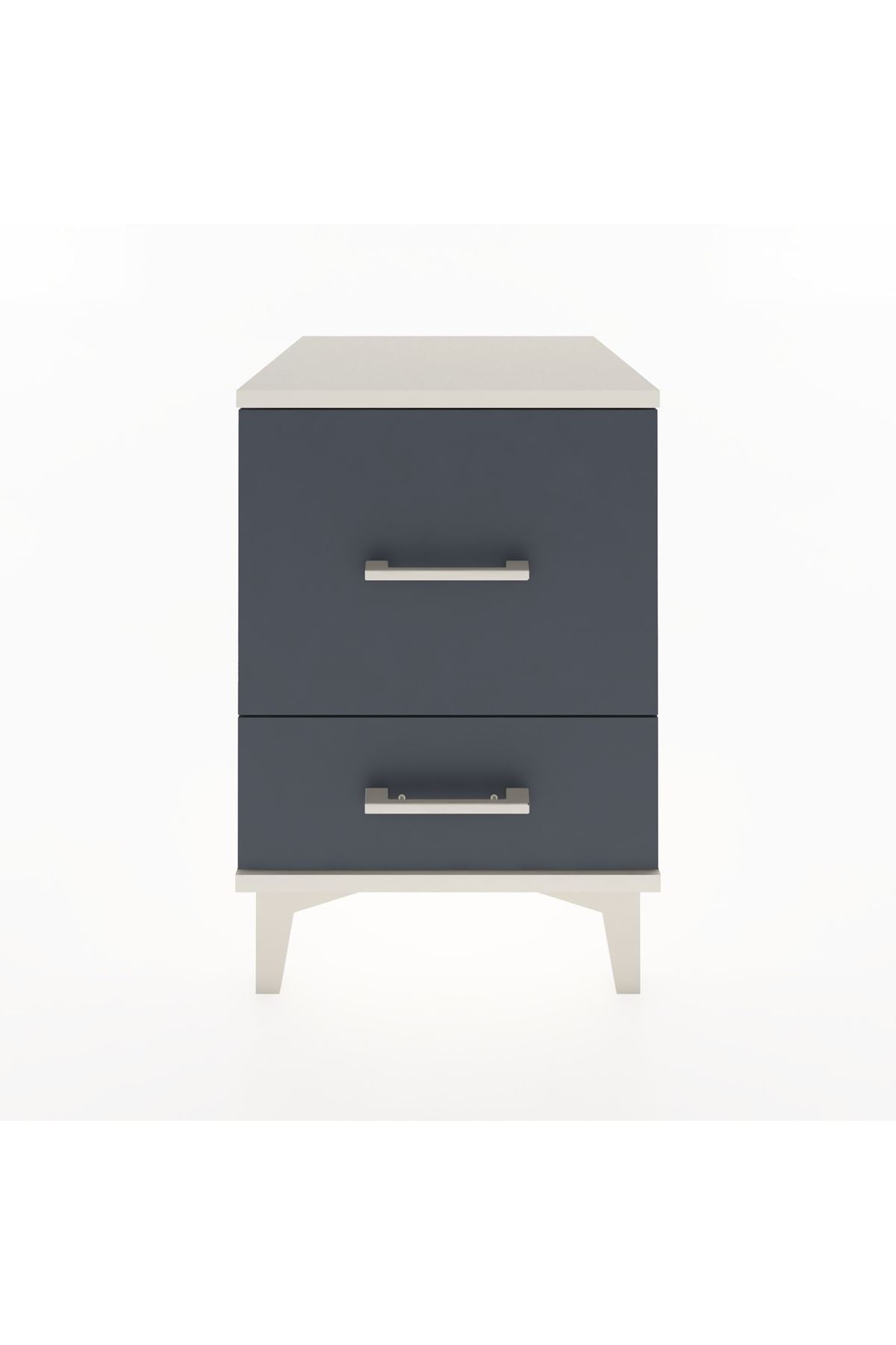 Hyperion Komodin 2 Çekmeceli 44x44x64 Aytaşı-Antrasit