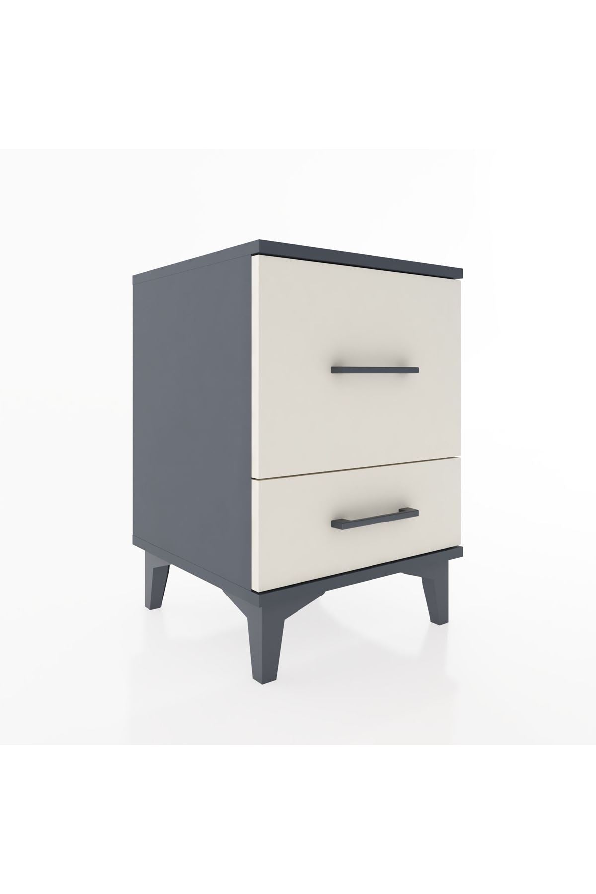 Hyperion Komodin 2 Çekmeceli 44x44x64 Antrasit-Aytaşı