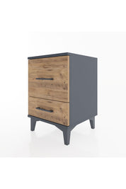 Hyperion Komodin 2 Çekmeceli 44x44x64 Antrasit-Çam