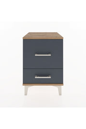 Hyperion Komodin 2 Çekmeceli 44x44x64 Çam-Antrasit