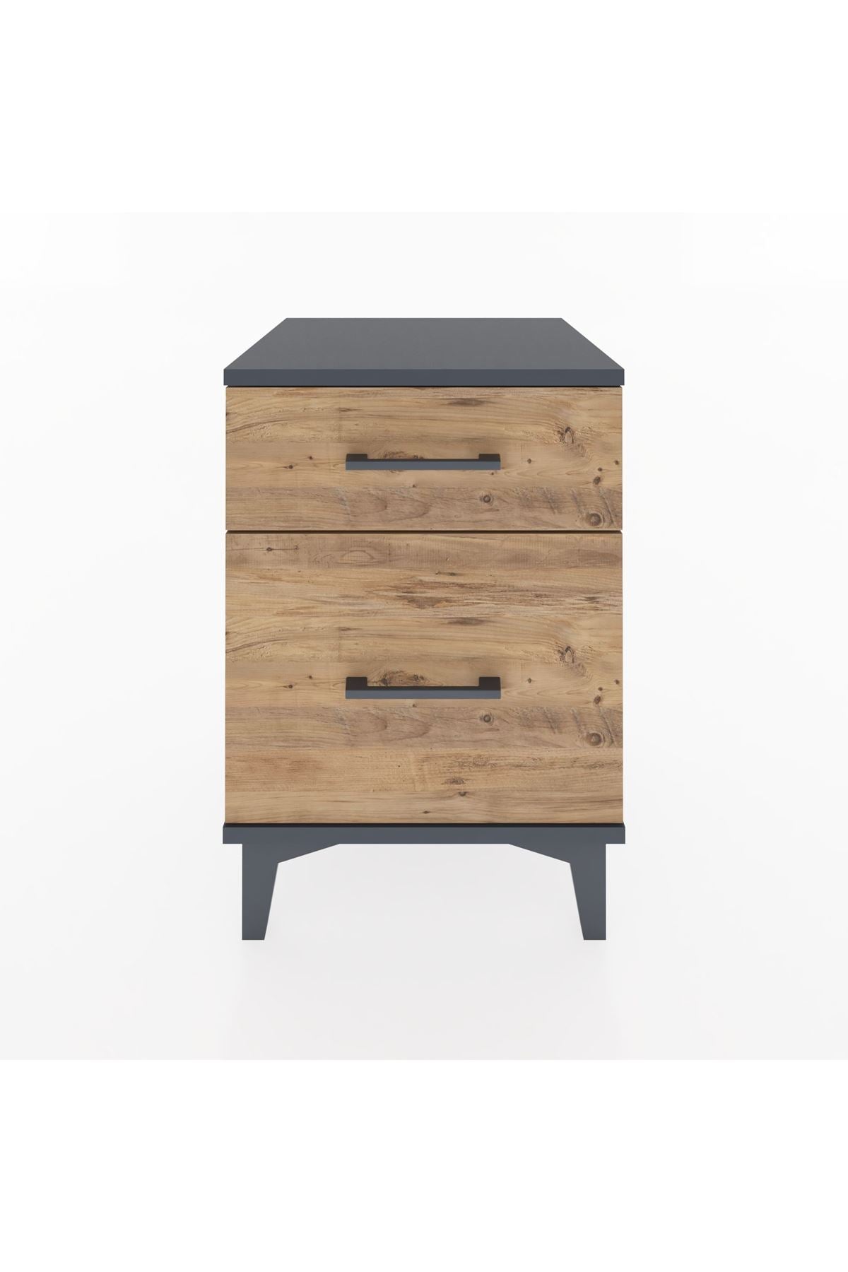 Hyperion Komodin 2 Çekmeceli 44x44x64 Antrasit-Çam