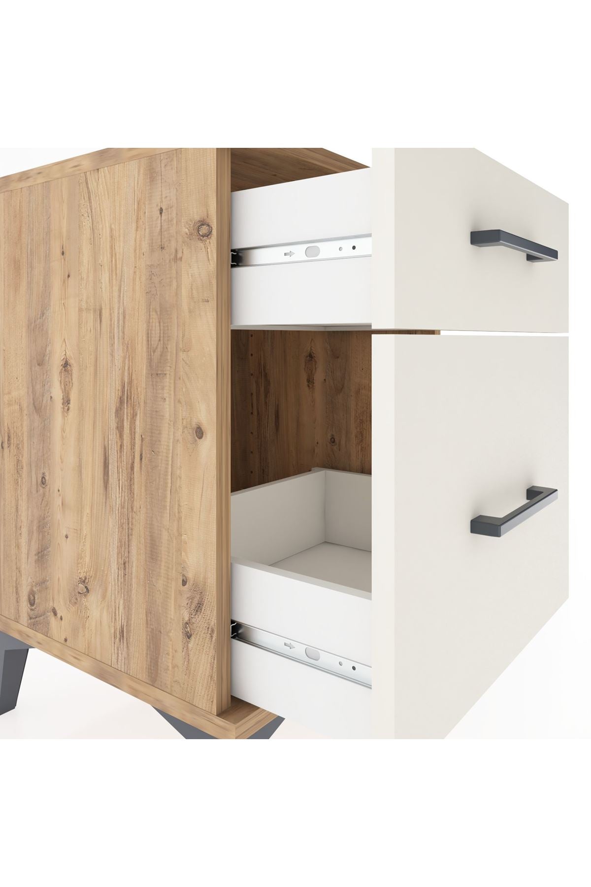 Hyperion Komodin 2 Çekmeceli 44x44x64 Çam-Aytaşı