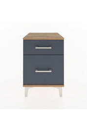 Hyperion Komodin 2 Çekmeceli 44x44x64 Çam-Antrasit