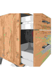 Hyperion Komodin 2 Çekmeceli 44x44x64 Çam-Çam