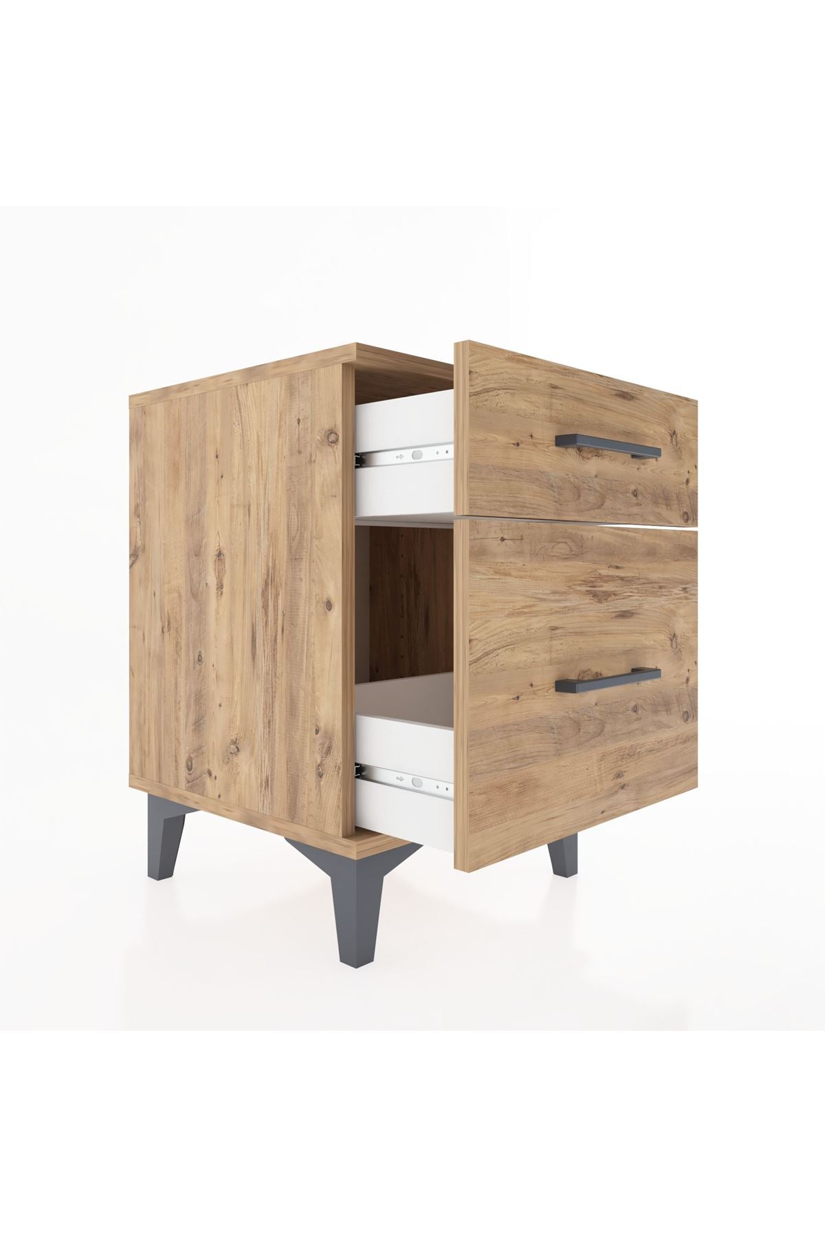 Hyperion Komodin 2 Çekmeceli 44x44x64 Çam-Çam