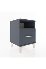 Hyperion Komodin Tek Raflı Tek Çekmeceli 44x44x64 Antrasit-Antrasit