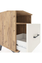 Hyperion Komodin Tek Raflı Tek Çekmeceli 44x44x64 Çam-Aytaşı