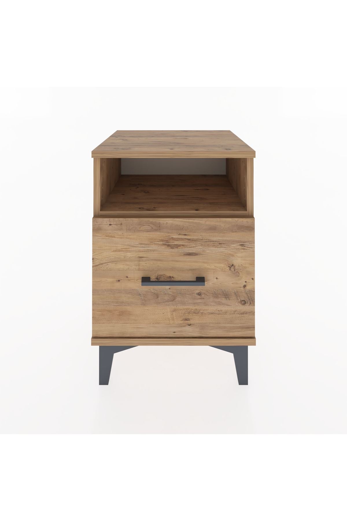 Hyperion Komodin Tek Raflı Tek Çekmeceli 44x44x64 Çam-Çam