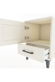 Hyperion Komodin Tek Raflı Tek Çekmeceli Tek Kapaklı 44x44x64 Aytaşı-Aytaşı