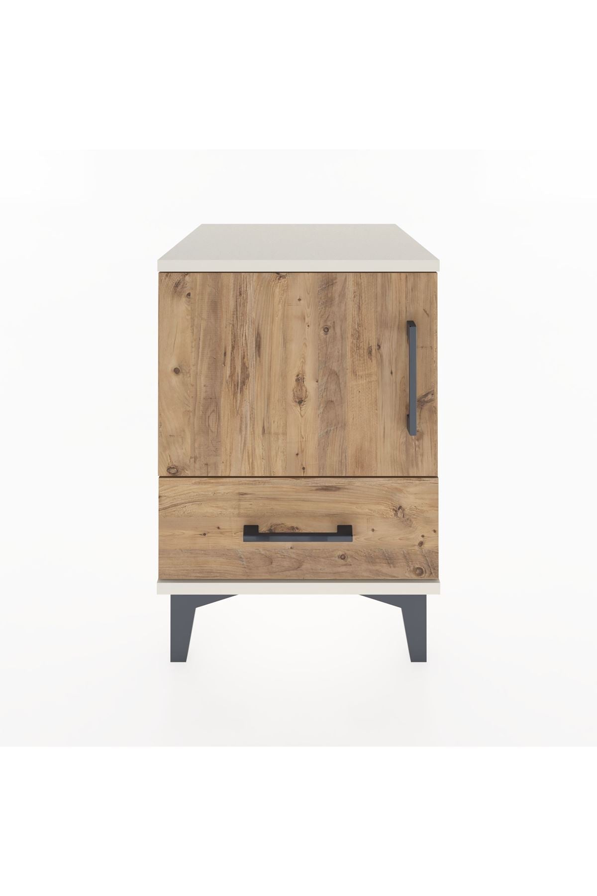 Hyperion Komodin Tek Raflı Tek Çekmeceli Tek Kapaklı 44x44x64 Aytaşı-Çam