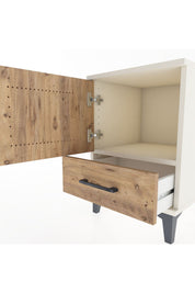 Hyperion Komodin Tek Raflı Tek Çekmeceli Tek Kapaklı 44x44x64 Aytaşı-Çam