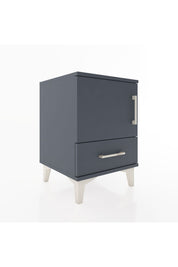Hyperion Komodin Tek Raflı Tek Çekmeceli Tek Kapaklı 44x44x64 Antrasit-Antrasit