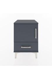 Hyperion Komodin Tek Raflı Tek Çekmeceli Tek Kapaklı 44x44x64 Antrasit-Antrasit