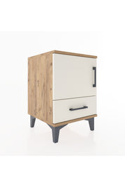 Hyperion Komodin Tek Raflı Tek Çekmeceli Tek Kapaklı 44x44x64 Çam-Aytaşı