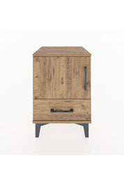 Hyperion Komodin Tek Raflı Tek Çekmeceli Tek Kapaklı 44x44x64 Çam-Çam