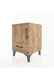 Hyperion Komodin Tek Raflı Tek Çekmeceli Tek Kapaklı 44x44x64 Çam-Çam