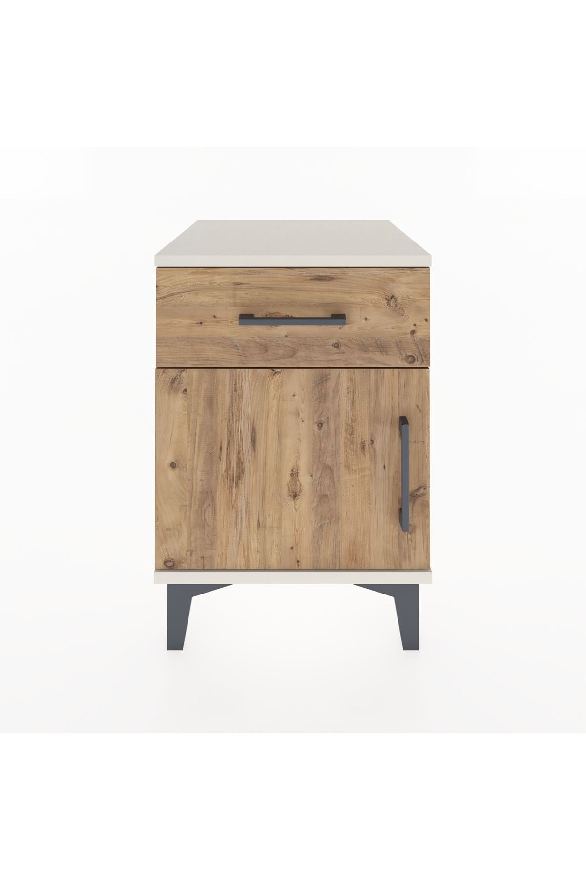 Hyperion Komodin Tek Çekmeceli Tek Kapaklı 44x44x64 Aytaşı-Çam