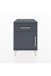 Hyperion Komodin Tek Çekmeceli Tek Kapaklı 44x44x64 Antrasit-Antrasit