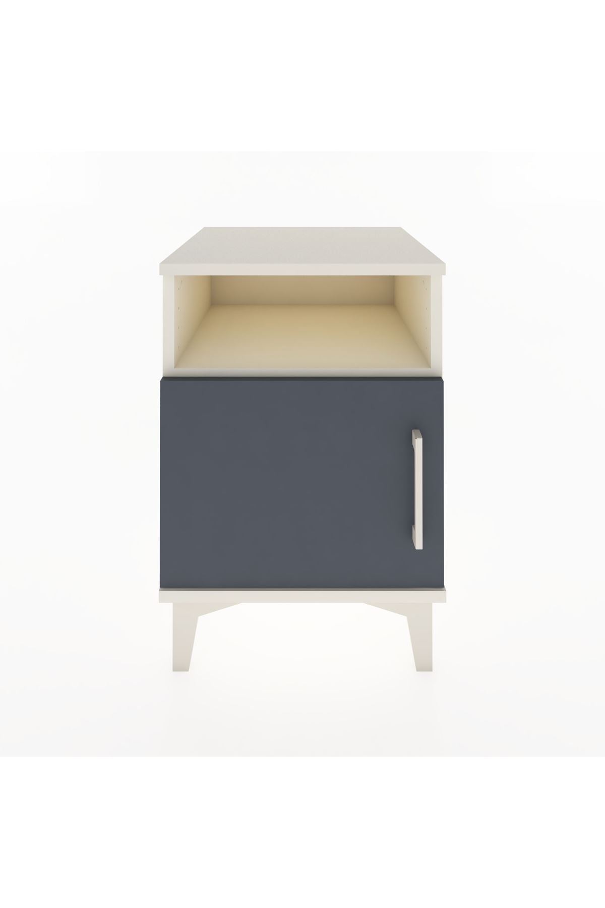 Hyperion Komodin Tek Raflı Tek Kapaklı 44x44x64 Aytaşı-Antrasit