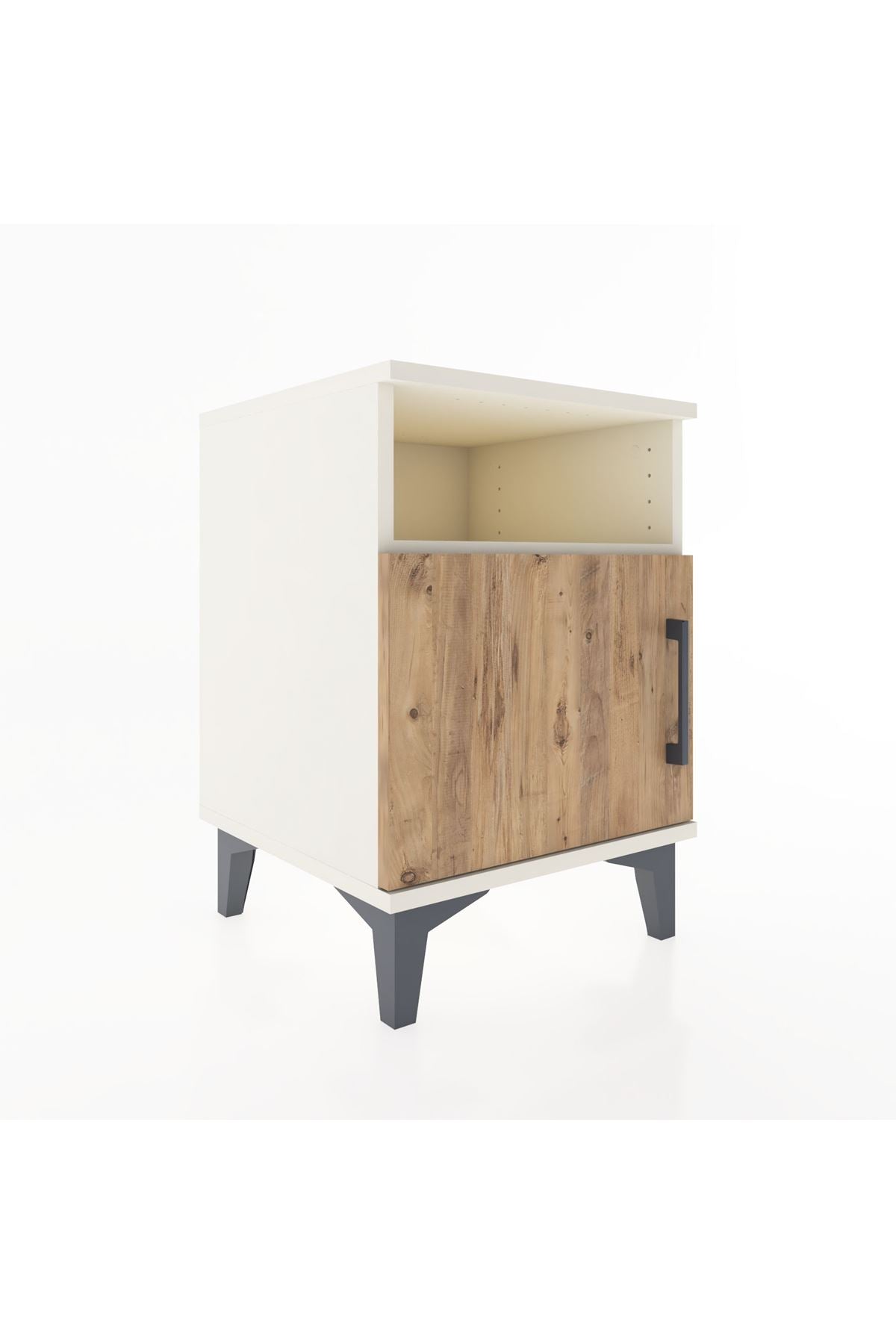 Hyperion Komodin Tek Raflı Tek Kapaklı 44x44x64 Aytaşı-Çam