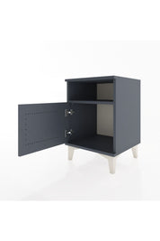 Hyperion Komodin Tek Raflı Tek Kapaklı 44x44x64 Antrasit-Antrasit