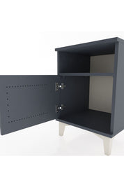 Hyperion Komodin Tek Raflı Tek Kapaklı 44x44x64 Antrasit-Antrasit