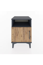 Hyperion Komodin Tek Raflı Tek Kapaklı 44x44x64 Antrasit-Çam