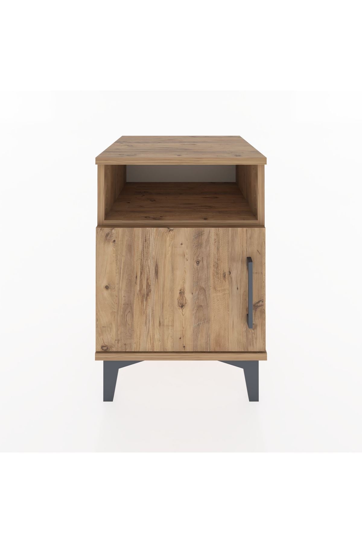 Hyperion Komodin Tek Raflı Tek Kapaklı 44x44x64 Çam-Çam