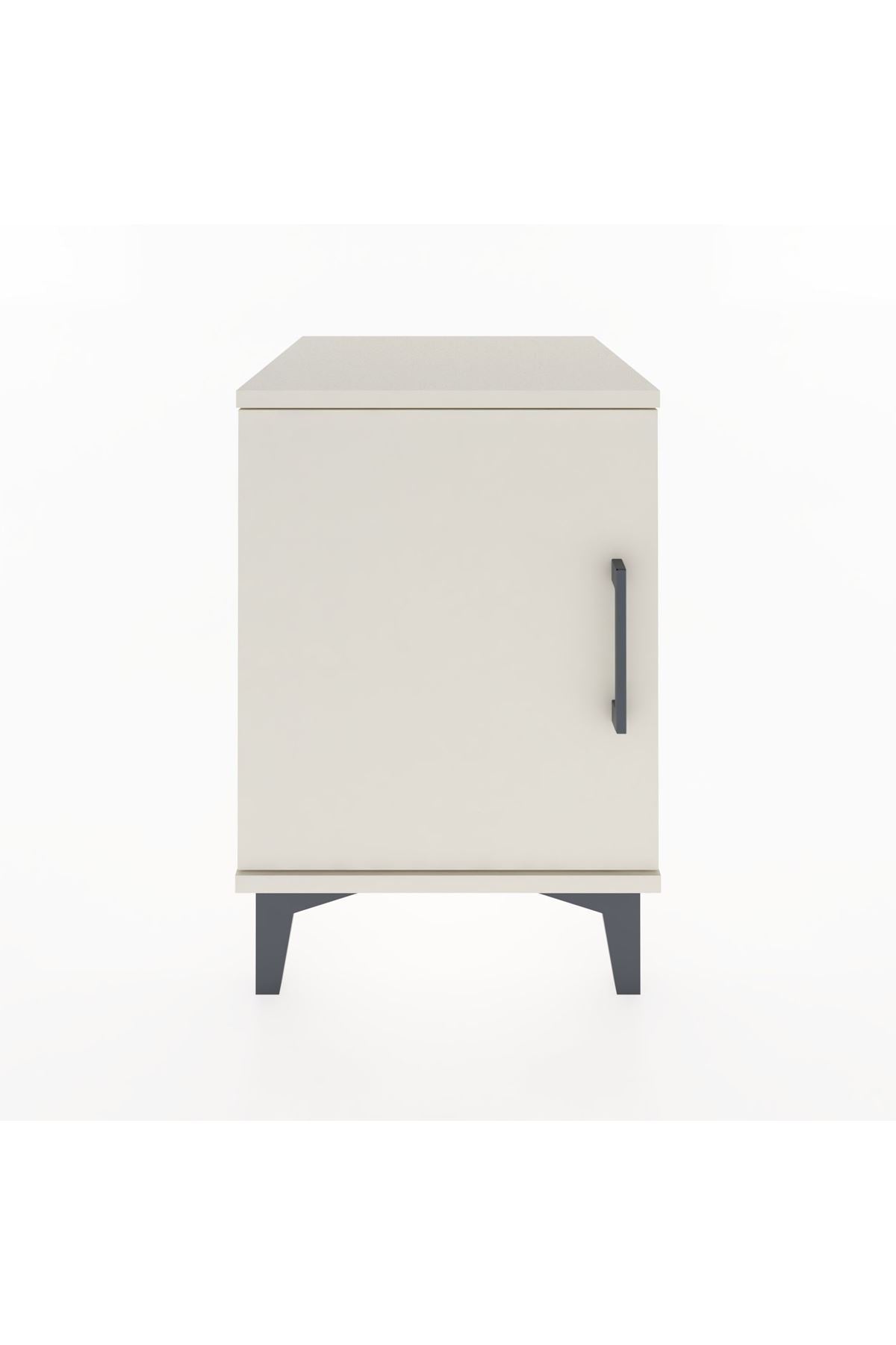 Hyperion Komodin Tek Raflı Tek Kapaklı 44x44x64 Aytaşı-Aytaşı