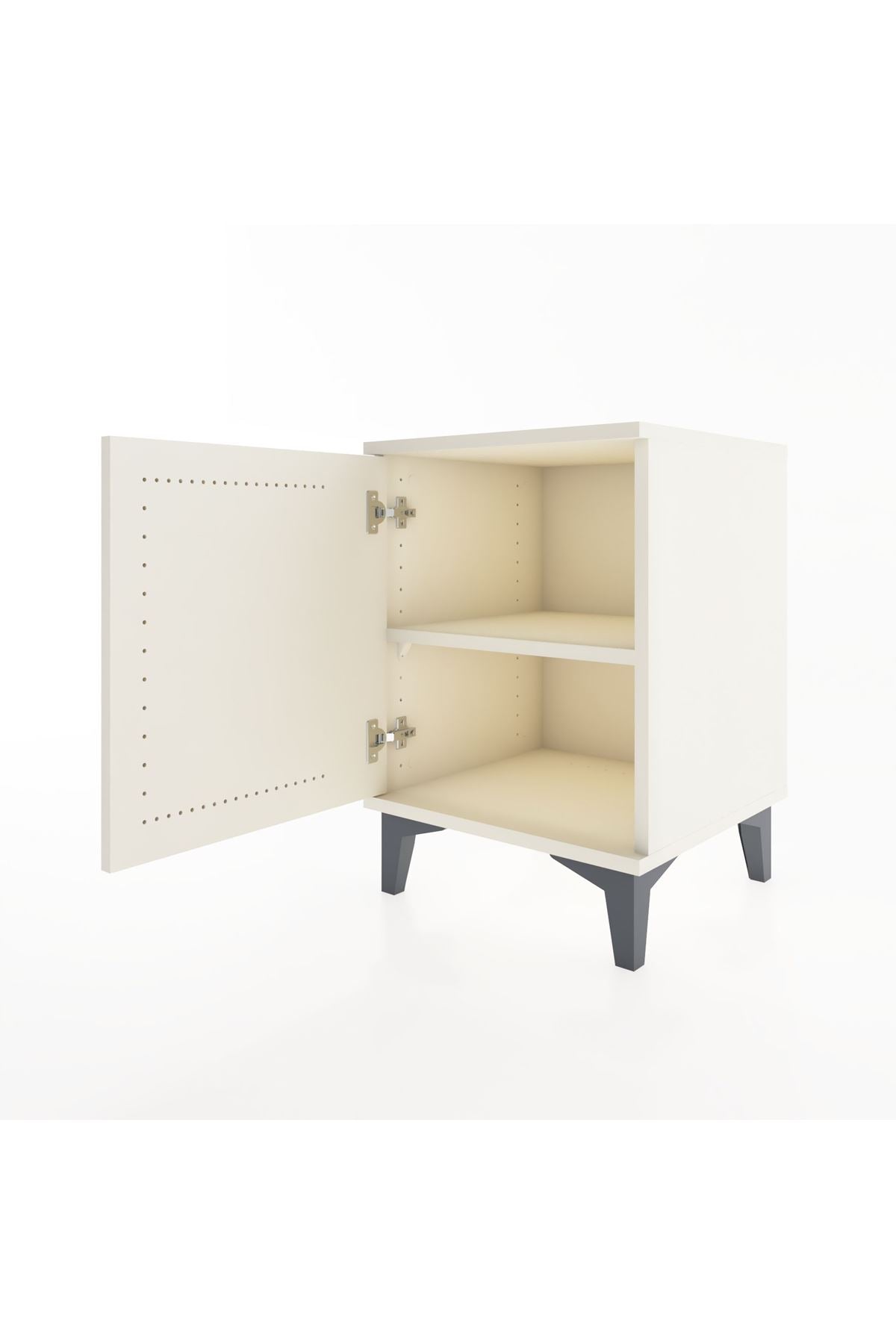 Hyperion Komodin Tek Raflı Tek Kapaklı 44x44x64 Aytaşı-Aytaşı