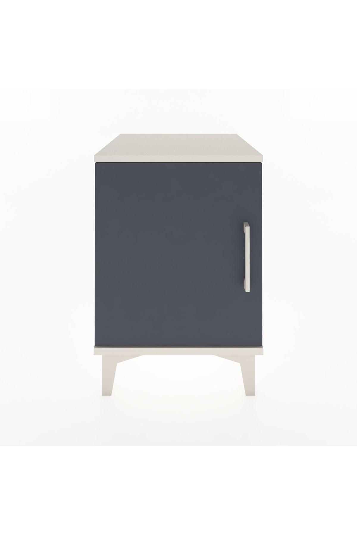 Hyperion Komodin Tek Raflı Tek Kapaklı 44x44x64 Aytaşı-Antrasit