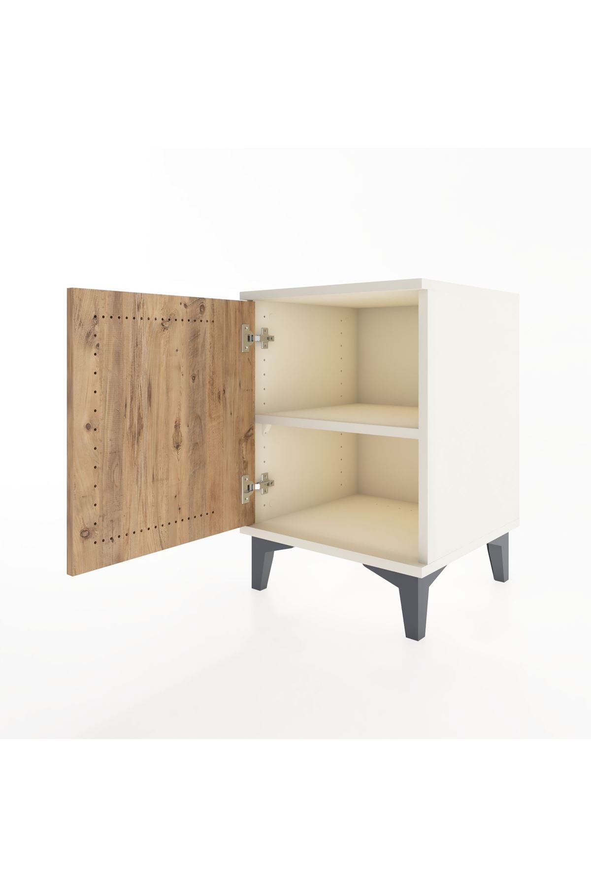 Hyperion Komodin Tek Raflı Tek Kapaklı 44x44x64 Aytaşı-Çam