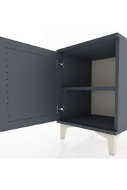 Hyperion Komodin Tek Raflı Tek Kapaklı 44x44x64 Antrasit-Antrasit